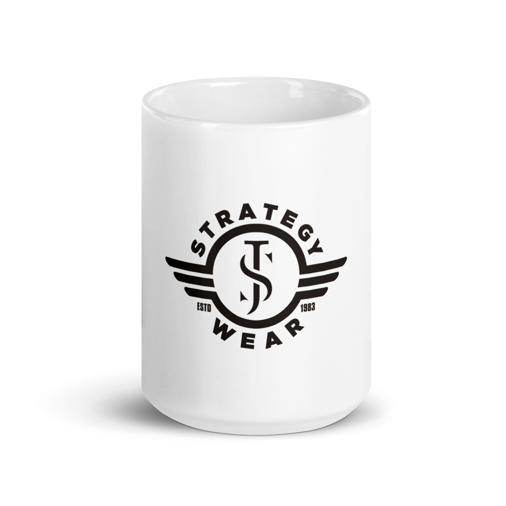 White glossy mug