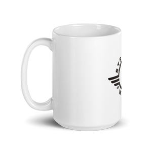 White glossy mug