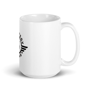 White glossy mug